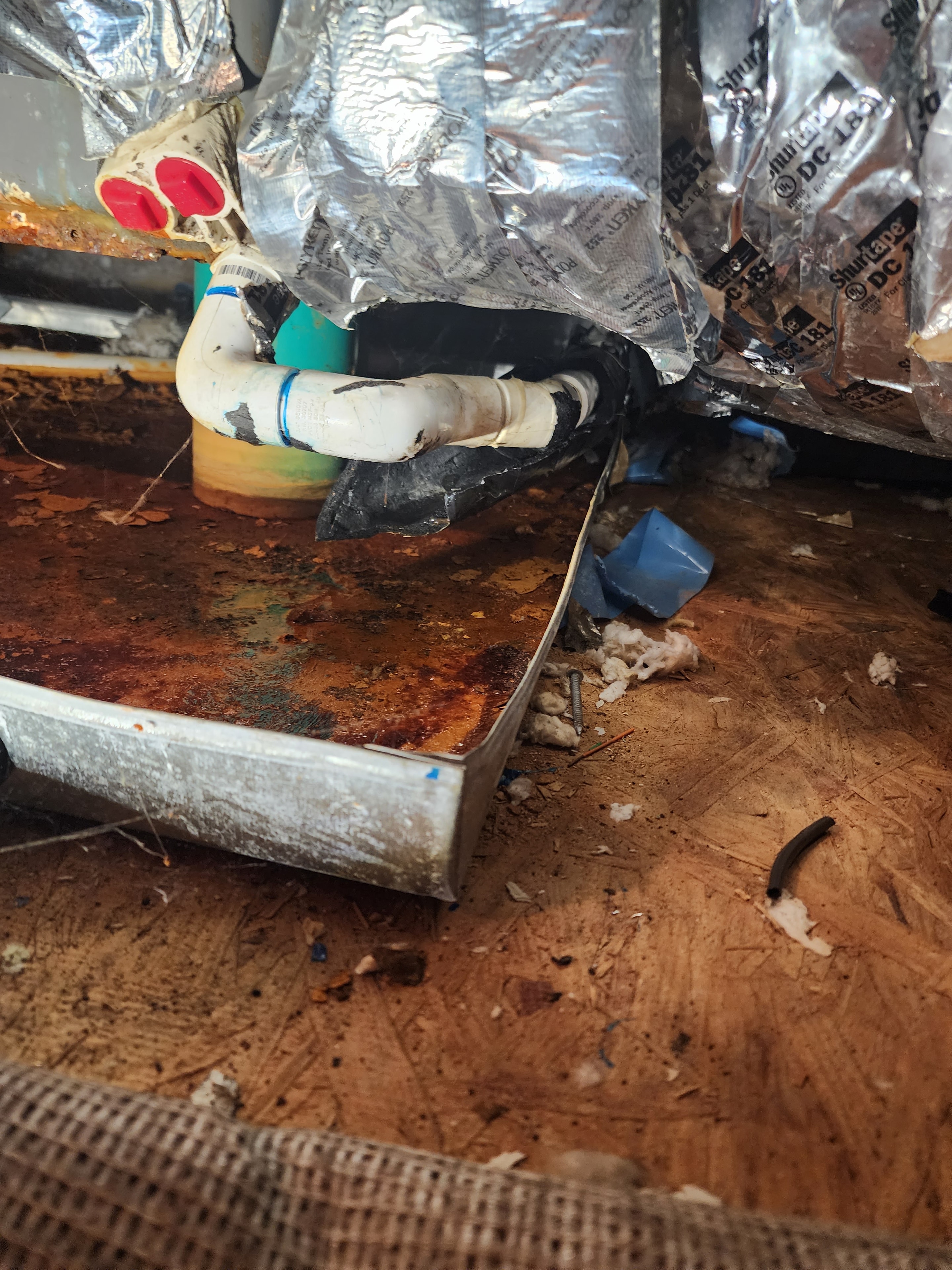 Crawlspace plenum work — Garris Air duct replacement job