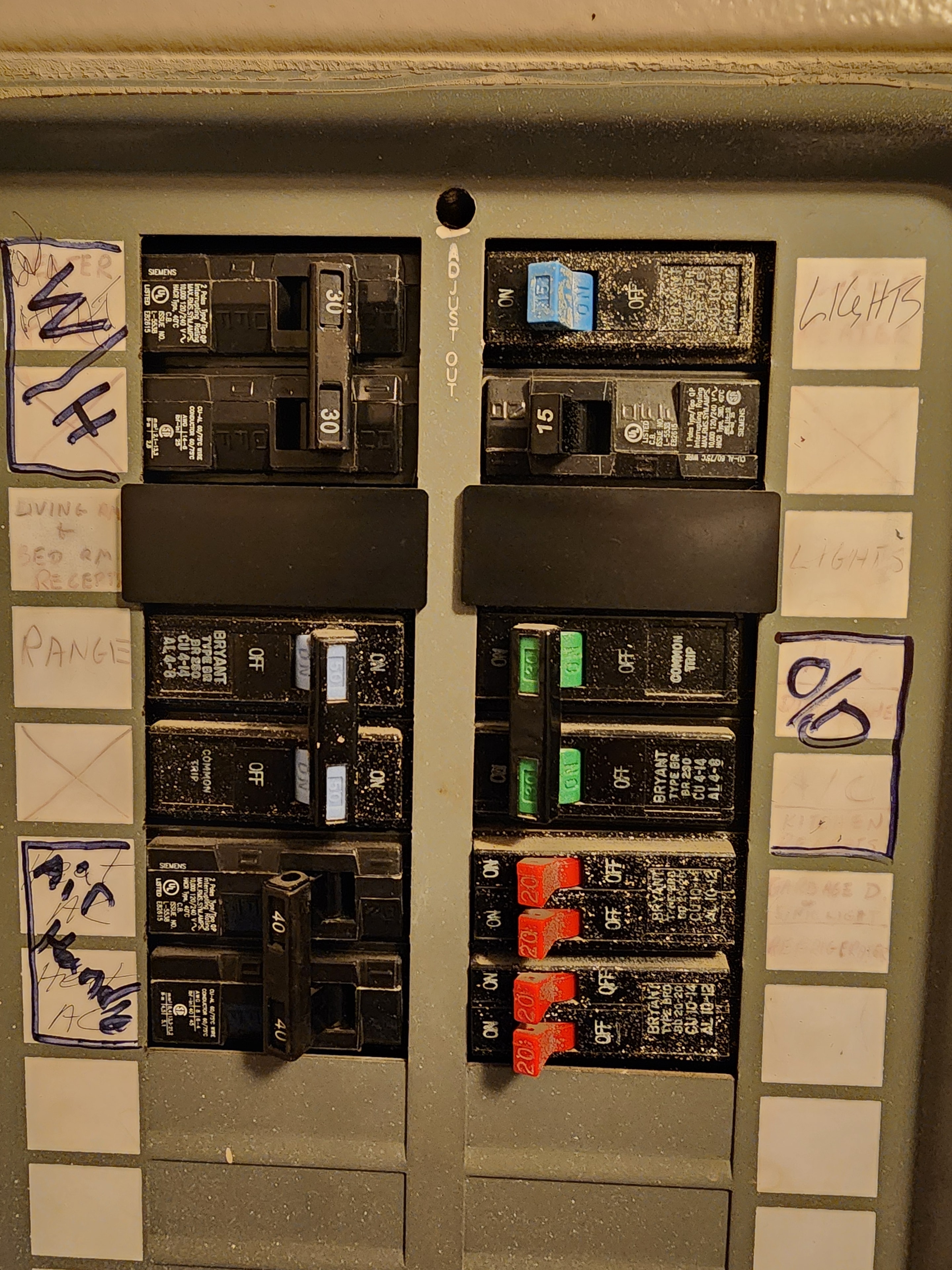 Electrical panel inspection — Garris Air diagnostic job